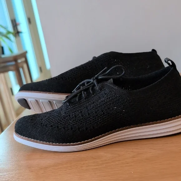 Cole Haan Women's Black Knit Oxfords 8.5 - Picture 7 of 10